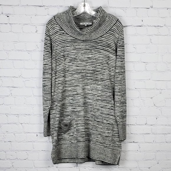 Eight Eight Eight Cowl Neck Cotton Tunic Sweater L - Picture 14 of 14